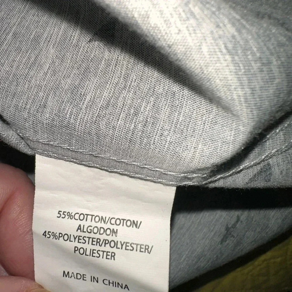 Molokai surf co XL men’s shark button down. Grey with black sharks. Worn twice. - Picture 9 of 9